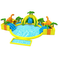 inflatable dinosaur water park