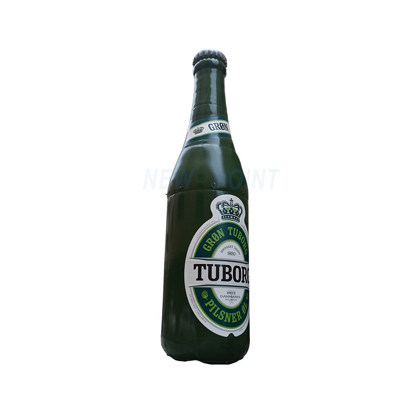 Guangzhou New Point Supplier 0.6mm PVC advertisement model inflatable beer bottle