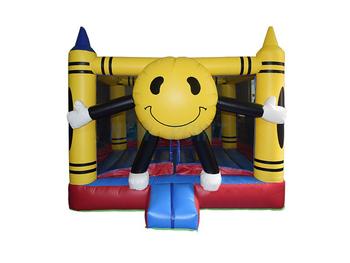 Guangzhou New Point CE PVC kids smile inflatable bouncer