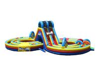 Guangzhou New Point CE Plato 0.55 mm PVC kids and adults inflatable obstacle course for sale