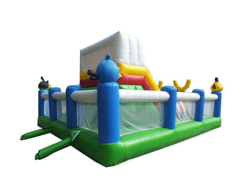 Guangzhou New Point CE PVC Angry bird inflatable amusement park for kids