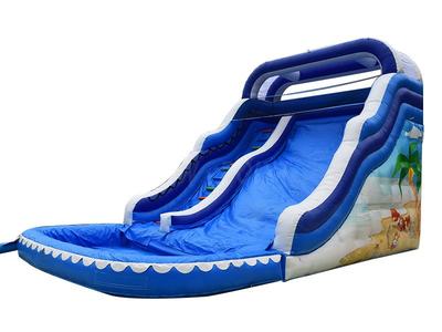 Guangzhou New Point CE PVC ocean theme summer inflatable pool slide on sale